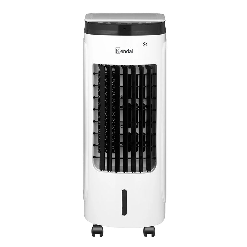 KENDAL - Enfriador De Aire Y Ventilador 4 En 1 | Potencia 60w Humidificador, Purificador, Control Remoto, Temporizador,3 Modos, 3.5l Tanque Con Ice Packs