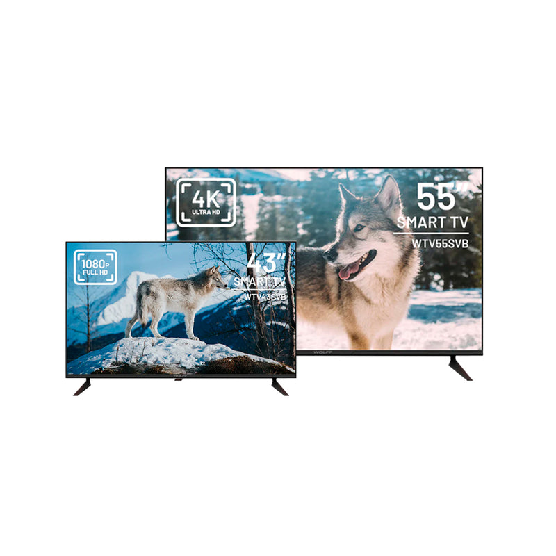 COMBO MAMÁ 1 - Smart TV Wolff de 43" + Smart TV Wolff de 55"