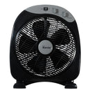 KENDAL - Ventilador Sobremesa Box 12 Pulgadas Negro Potencia 40W Con Temporizador 3 Velocidades Compacto Y Potente