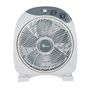 KENDAL - Ventilador Sobremesa Box 12 Pulgadas Blanco Potencia 40W Con Temporizador 3 Velocidades Compacto Y Potente