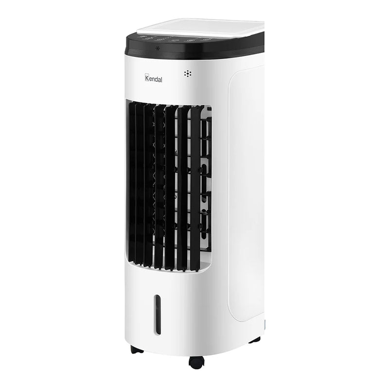 KENDAL - Enfriador De Aire Y Ventilador 4 En 1 | Potencia 60w Humidificador, Purificador, Control Remoto, Temporizador,3 Modos, 3.5l Tanque Con Ice Packs