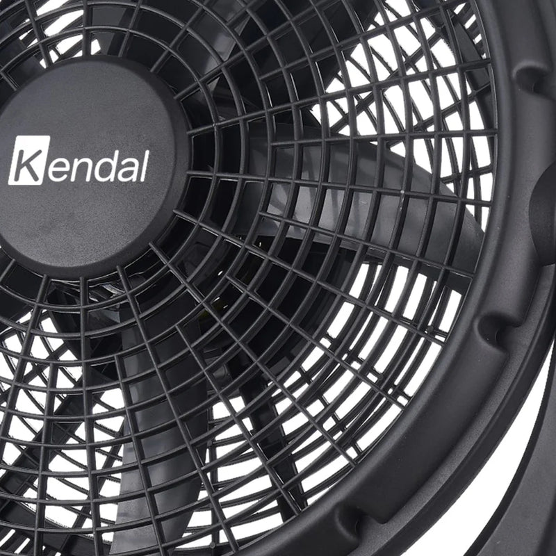 KENDAL - Ventilador de Piso Box 16 Pulgadas Negro Potencia 45W 3 Velocidades