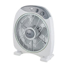 KENDAL - Ventilador Sobremesa Box 12 Pulgadas Blanco Potencia 40W Con Temporizador 3 Velocidades Compacto Y Potente