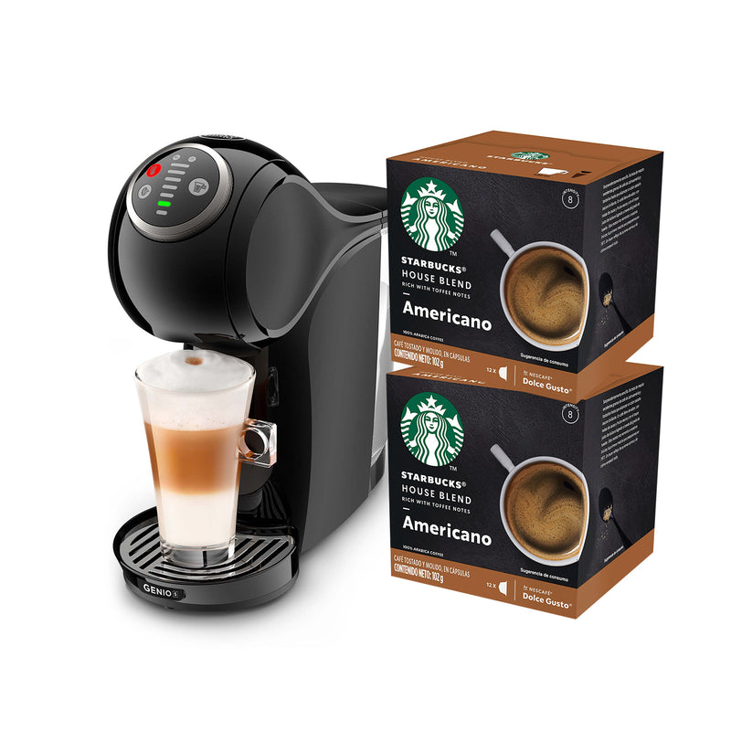 Nescafe Dolce Gusto Cafetera Genio S Plus Negro +