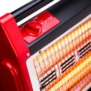 Kendal - Estufa Calefactor de Cuarzo 4 tubos Potencia 1600W Cobertura 20m2