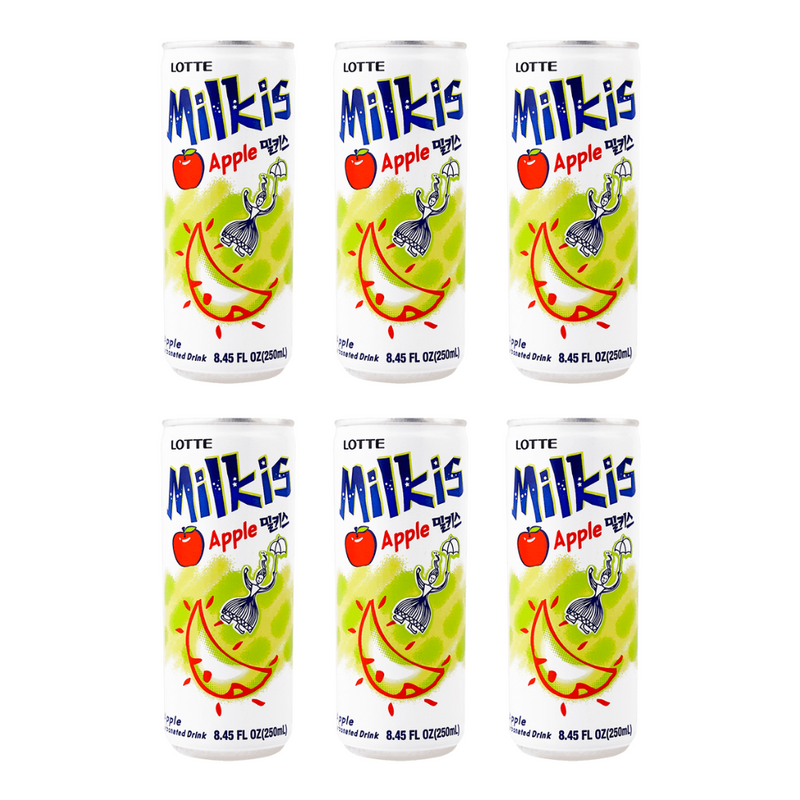 Milkis - Bebida gasificada sabor a Manzana X6