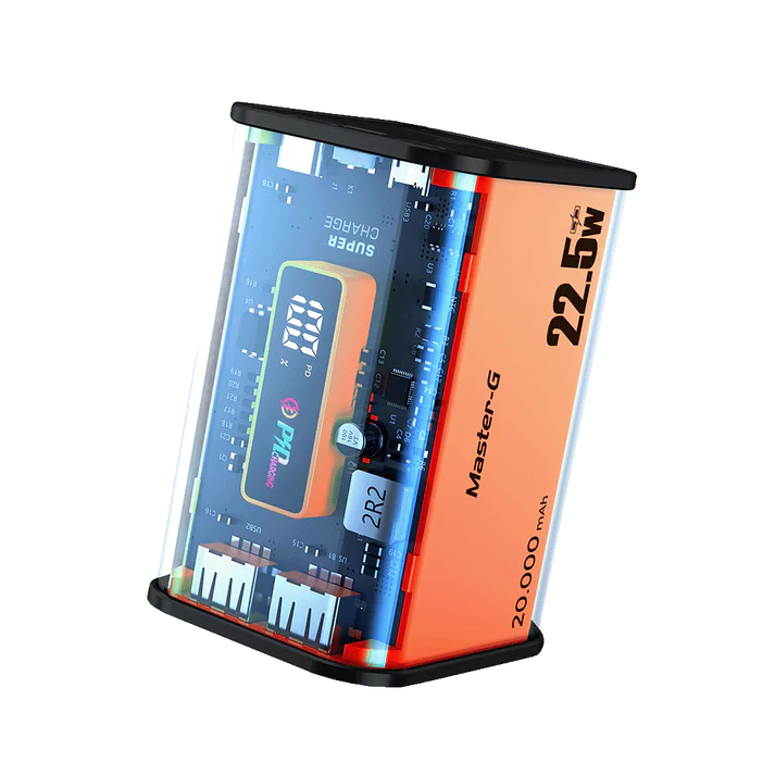 MASTER G - Power Bank 20000 Mah Carga Rápida Color Naranja