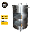 Mr.Grill - Cilindro Ahumador Mediano Steel Pro Acero Quirúrgico