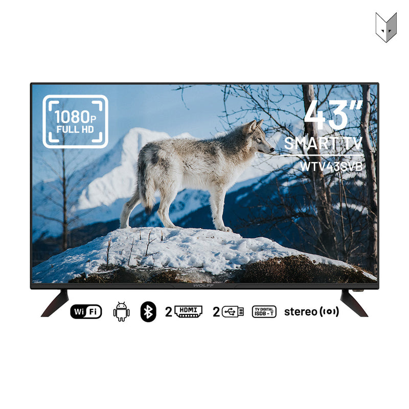 Wolff - Smart TV 43'' Full HD Android 11.0 WIFI Bluetooth WTV43SVB