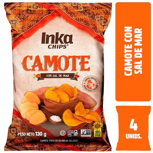 Inka Chips de Vegetales Camote  - 4 und x 130 gr