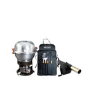 Ofertón Brasero - Parrilla Portátil Ovni - Sistema Dual + Mandil Accesorios + Soplador Manual