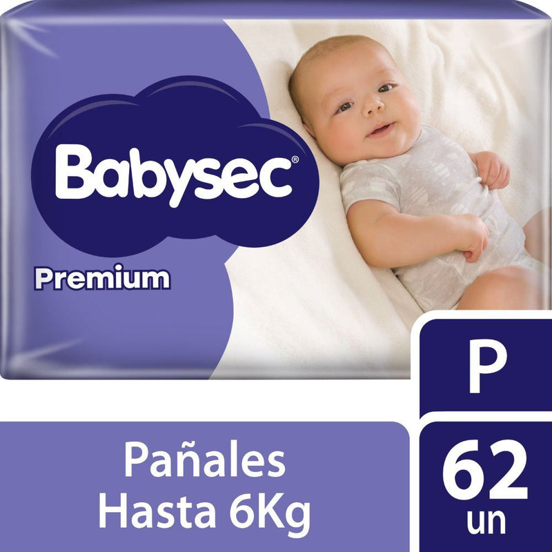 Babysec - Pañal Bebé  Premium 62 un