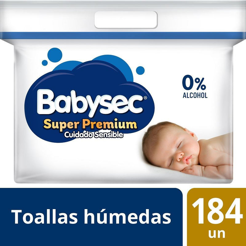 Babysec - Toallas Húmedas - Super Premium 184 un