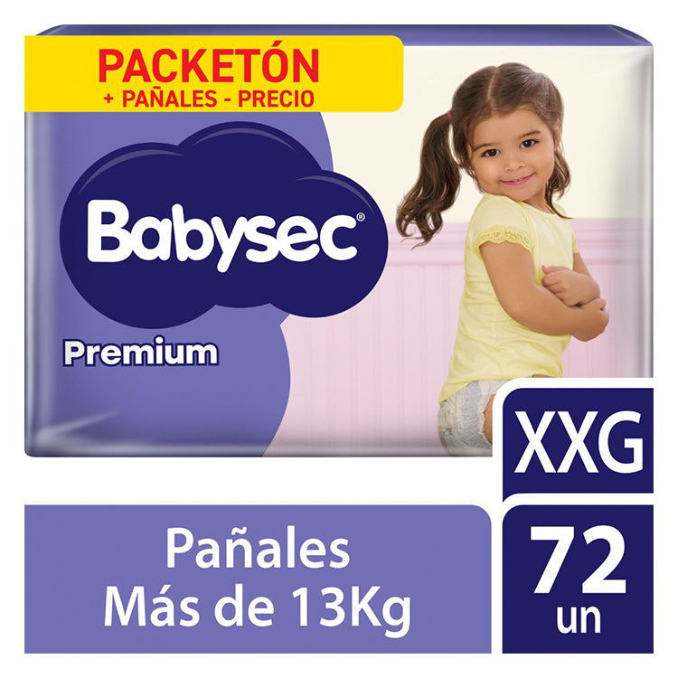 Babysec - Pañales para niños de + 13kg - 72 un