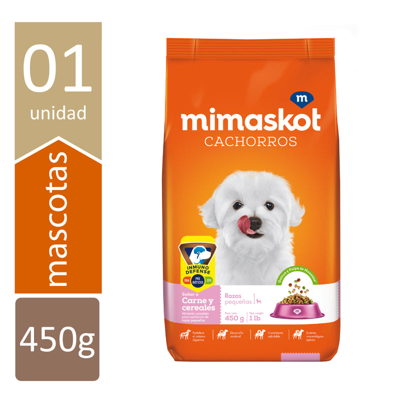 Mimaskot - Comida para Perros Cachorros Raza Pequeña - 450 Gr.