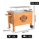 Cyber Wow - MEat Master -  Caja China Galvanizada Chica con Parrilla Inoxidable