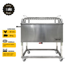 Mr. Grill - Caja China Grande Steel Pro + Parrilla de Ángulos en V