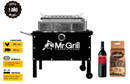 Combo - Caja China mediana Mr Grill. + Bolsa Carbón + vino San Simón Crianza 750ml