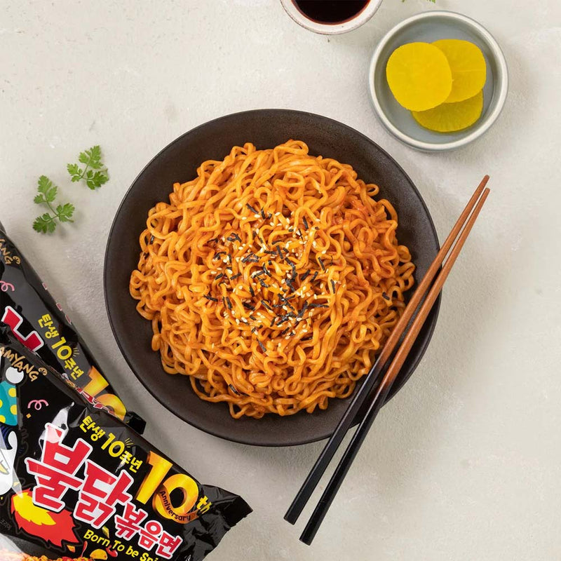 Buldak - Fideo instantáneo con Salsa de Pollo súper Picante Bolsa Pack x5