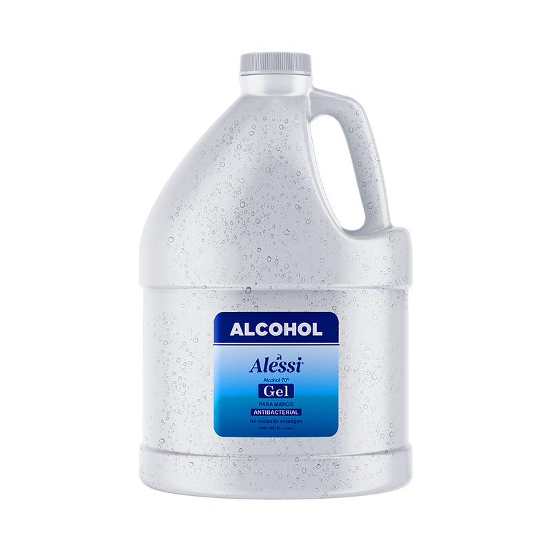 Alessi - Alcohol Gel 70 % Antibacterial - 1 galón