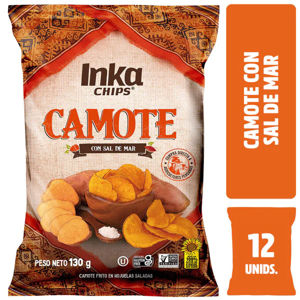 Inka Chips de Vegetales Camote  - 12 und x 130 gr.