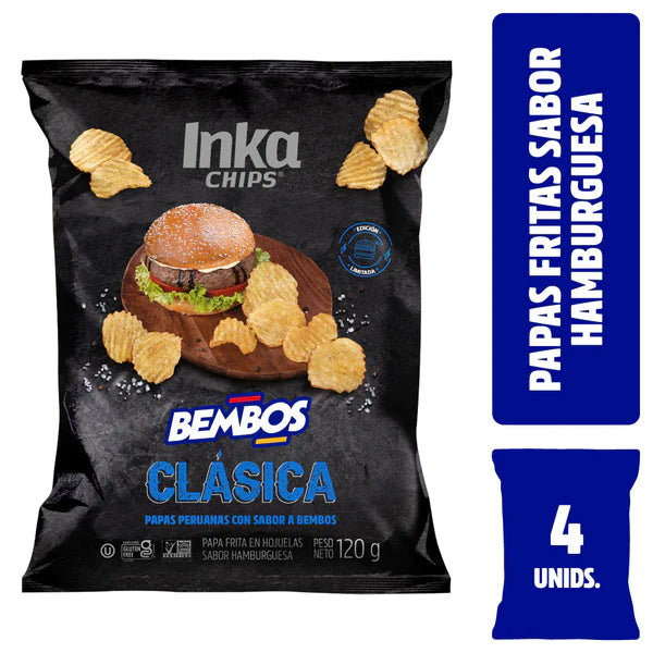 Inka Chips de Bembos Clásica  - 4 und x 120 gr.