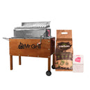 MR GRILL CAJA CHINA MED JR MIXTA NOGAL + PARR ARG + CARBON COCO + SAL DE MARAS ORI 180 GR