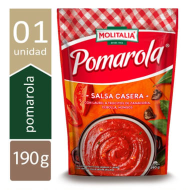 Molitalia - Pomarola Salsa Casera de Hongos Laurel  - 190 gr.