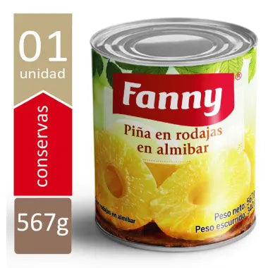 Fanny - Piña en Rodajas - 567 gr.